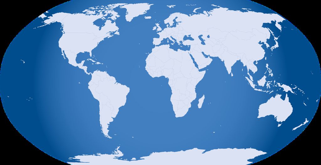 globe, world, map